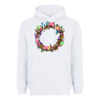 White Crown of thorns Easter Day Heavyweight Hoodie - Neo Western