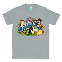 Heather Grey farm animals truck Classic Tee - Zillion Design Studio