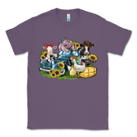 Lavender farm animals truck Classic Tee - Zillion Design Studio