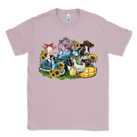 Lilac farm animals truck Classic Tee - Zillion Design Studio