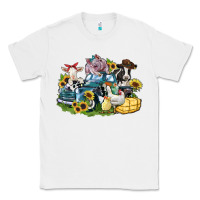 White farm animals truck Classic Tee - Zillion Design Studio
