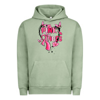 Pigment Oil Green pink vibes Urban Hoodie - MaliasSmallBusiness