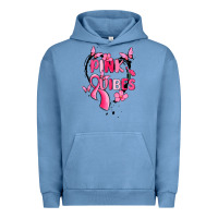 Pigment Pebble Blue pink vibes Urban Hoodie - MaliasSmallBusiness