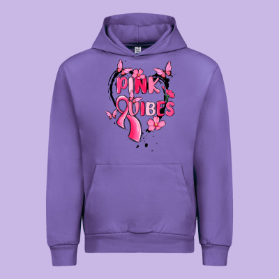 Pink Vibes Urban Hoodie Designed By Maliassmallbusiness