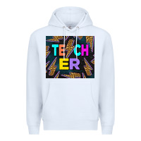 White Teacher Day Premium Hoodie - LillyAllenDesigns