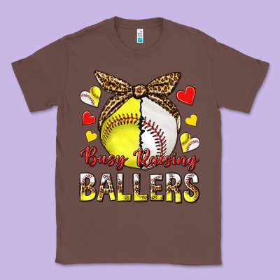 Busy Raising Ballers With Baseball And Softball Classic Tee Designed By Texasbilliewilder