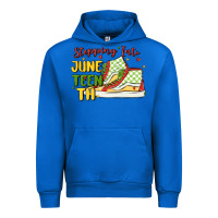 Cobalt stepping into juneteenth Urban Hoodie - MaliasSmallBusiness