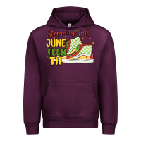Mauve Wine stepping into juneteenth Urban Hoodie - MaliasSmallBusiness