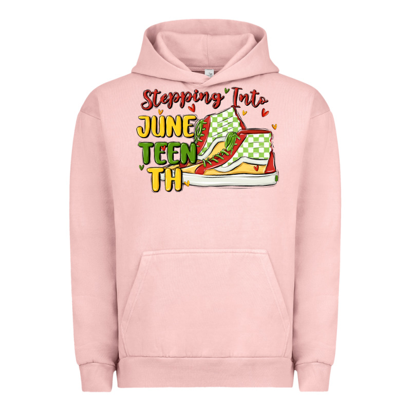 Stepping Into Juneteenth Urban Hoodie by MaliasSmallBusiness | Teevron