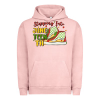 Pigment Salmon stepping into juneteenth Urban Hoodie - MaliasSmallBusiness