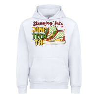 White stepping into juneteenth Urban Hoodie - MaliasSmallBusiness