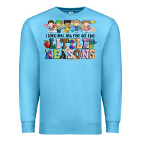 Ocean Blue i love my job for all the little reasons Premium Sweatshirt - JahusDesignShop
