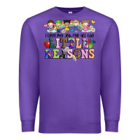 Purple i love my job for all the little reasons Premium Sweatshirt - JahusDesignShop