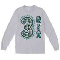 Moon Dust 3 rex green dinosaur Long Sleeve Tee - MaliasSmallBusiness