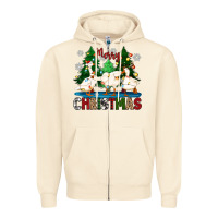 Sandshell merry christmas duck Zipper Hoodie - Zillion Design Studio