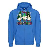 True Royal merry christmas duck Zipper Hoodie - Zillion Design Studio