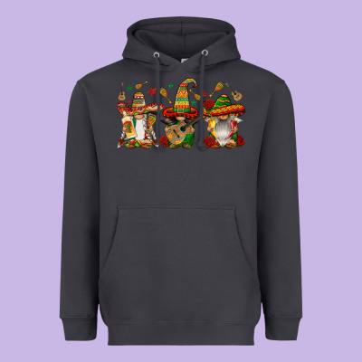 Mexican Gnomies Heavyweight Hoodie Designed By Fadigitalartstudio