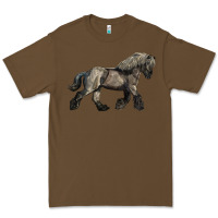 Cacao Belgian Horse Premium Tee - LillyAllenDesigns