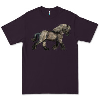 Plum Belgian Horse Premium Tee - LillyAllenDesigns