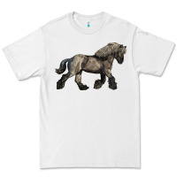 White Belgian Horse Premium Tee - LillyAllenDesigns