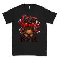 Black cheer mom afro messy bun Classic Tee - texasbilliewilder