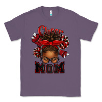 Lavender cheer mom afro messy bun Classic Tee - texasbilliewilder