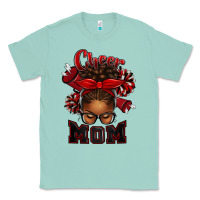 Cheer Mom Afro Messy Bun Classic Tee | Teevron