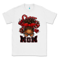 White cheer mom afro messy bun Classic Tee - texasbilliewilder