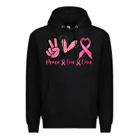 Black Peace love cure Premium Hoodie - NancyCooperArtShop