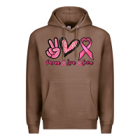 Chestnut Peace love cure Premium Hoodie - NancyCooperArtShop