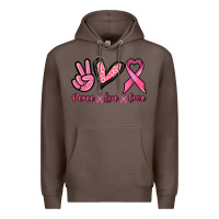 Coffee Peace love cure Premium Hoodie - NancyCooperArtShop