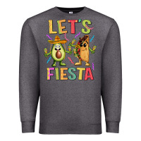 Charcoal Heather let's fiesta taco Premium Sweatshirt - JahusDesignShop