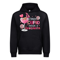 Black even cupid needs a margarita Urban Hoodie - MaliasSmallBusiness