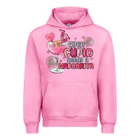 Fuchsia Pink even cupid needs a margarita Urban Hoodie - MaliasSmallBusiness