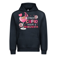 Navy even cupid needs a margarita Urban Hoodie - MaliasSmallBusiness