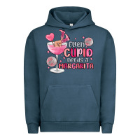 Pigment Midnight Navy even cupid needs a margarita Urban Hoodie - MaliasSmallBusiness