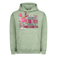 Pigment Oil Green even cupid needs a margarita Urban Hoodie - MaliasSmallBusiness