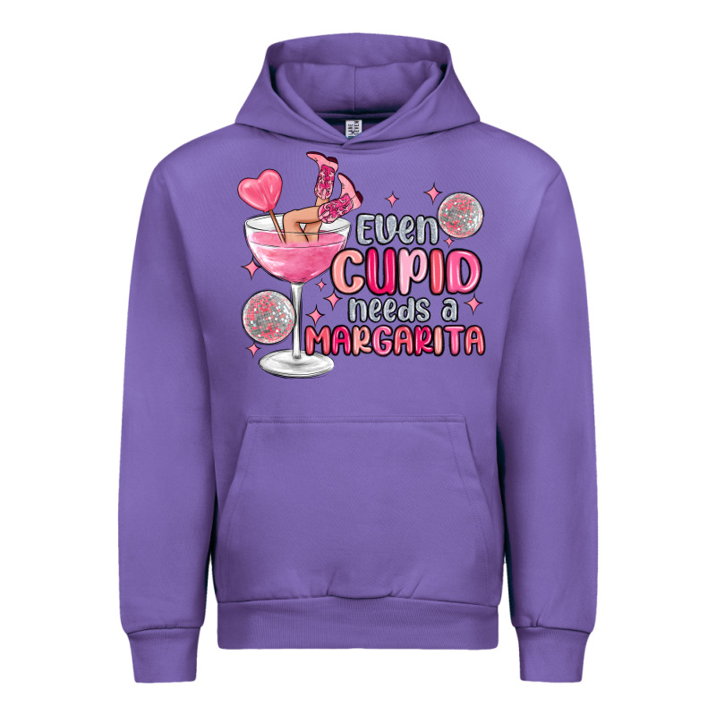 Even Cupid Needs A Margarita Urban Hoodie by MaliasSmallBusiness | Teevron