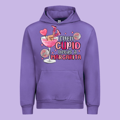 Even Cupid Needs A Margarita Urban Hoodie Designed By Maliassmallbusiness