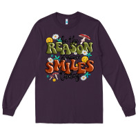 Plum be the reason someone smiles today Long Sleeve Tee - MaliasSmallBusiness