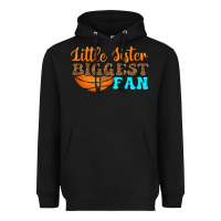 Black little sister biggest fan Heavyweight Hoodie - HRA Design Shop