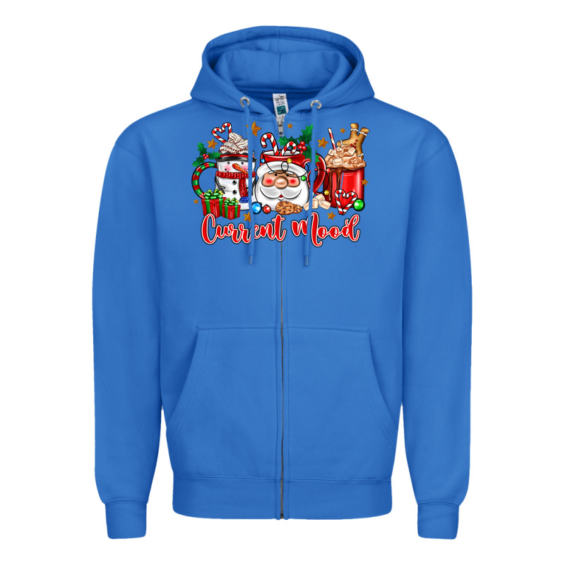 Current Mood Coffee Cups Zipper Hoodie by Zillion Design Studio | Teevron