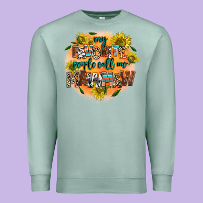 My Favorite People Call Me Mawmaw Premium Sweatshirt Designed By Adodesignshop