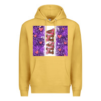 Antique Gold purple leopard pink mama hearts Premium Hoodie - AdoDesignShop