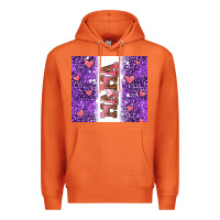 Carrot purple leopard pink mama hearts Premium Hoodie - AdoDesignShop