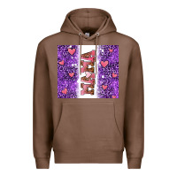 Chestnut purple leopard pink mama hearts Premium Hoodie - AdoDesignShop