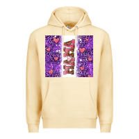 Pina Colada purple leopard pink mama hearts Premium Hoodie - AdoDesignShop