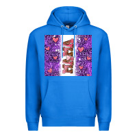 True Royal purple leopard pink mama hearts Premium Hoodie - AdoDesignShop