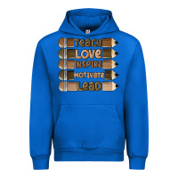 Cobalt teach love inspire Urban Hoodie - MaliasSmallBusiness