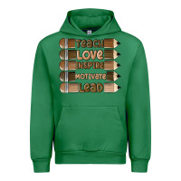 Emerald teach love inspire Urban Hoodie - MaliasSmallBusiness